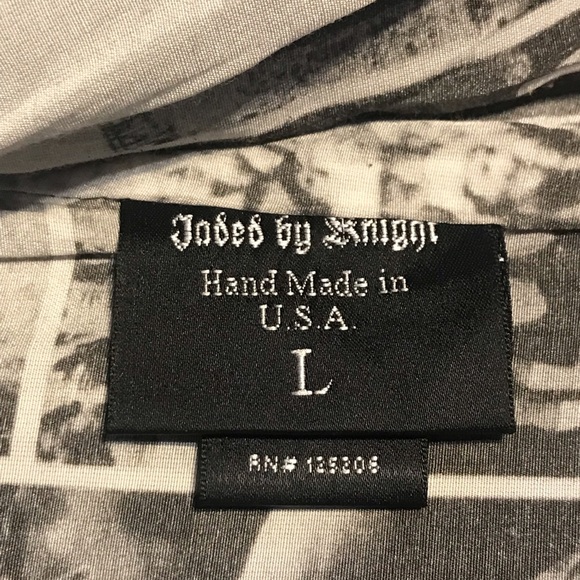 Vintage Large Jaded By Knight Lost Angels Denim Leather/Lamb Skin Moto Jacket - Picture 7 of 13